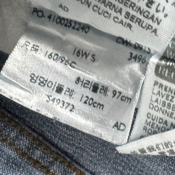 Levis 590 Bootcut Jeans Faded Medium Wash - Size: 16W S - Picture 4 of 10